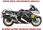 Rockstar Yellow Star for Suzuki GSX-R 1300 Hayabusa 2008-2018